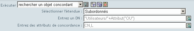 Rechercher un objet concordant