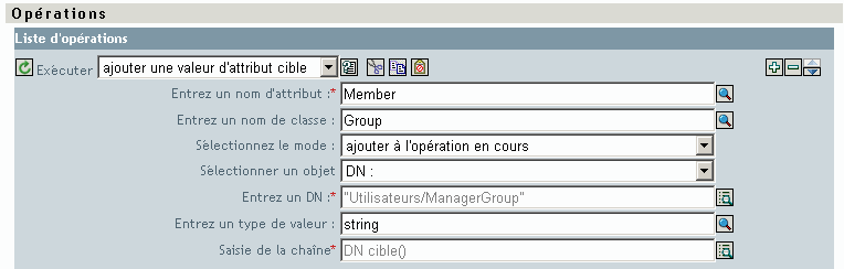 Gnrateur d'oprations d'argument Pour chaque