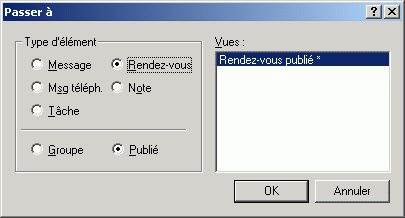 Bote de dialogue Passer 