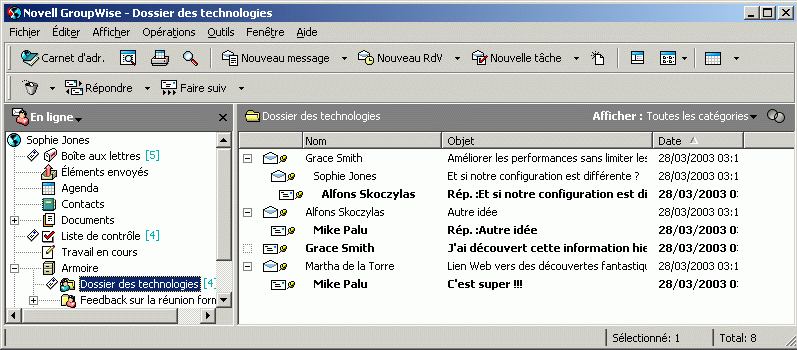 Vue Dossier partag