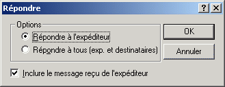 Bote de dialogue Rpondre