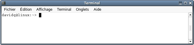 Comparaison de l'invite de commandes de Windows avec le terminal de Novell Linux Desktop