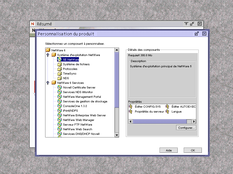 �cran Personnalisation du produit