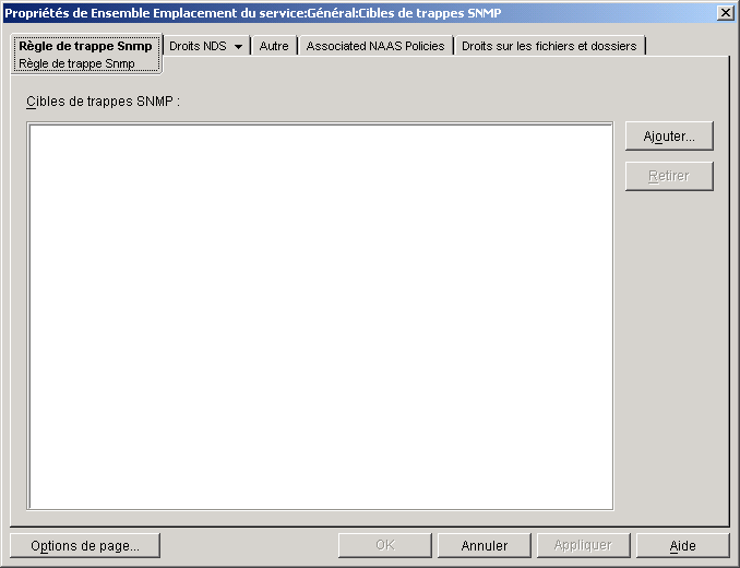 Page Rgle de trappes SNMP