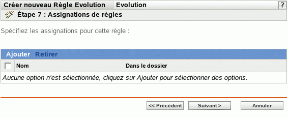 Page Assignations de stratégies