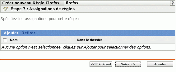 Page Assignations de stratégies