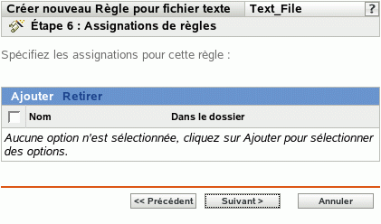 Page Assignations de stratégies