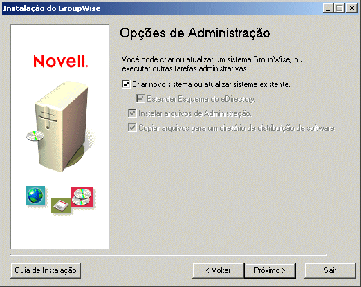 Pgina Opes de Administrao
