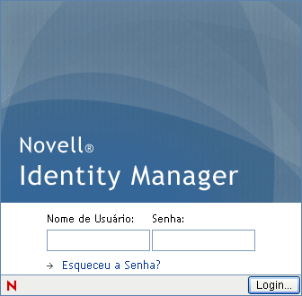 A janela de login solicita seu nome de usuário e sua senha 