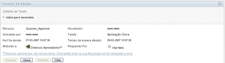 Formulário Detalhe da Tarefa - continuação