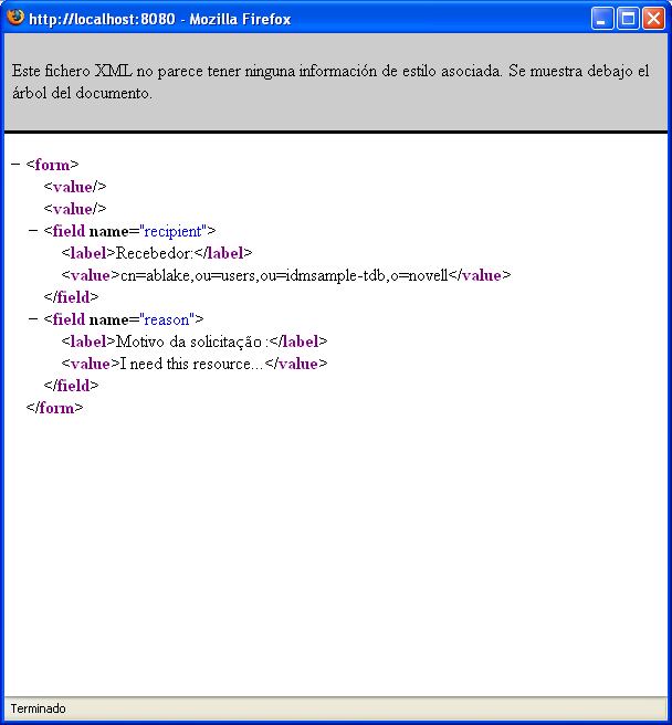 Documento XML para assinatura digital 