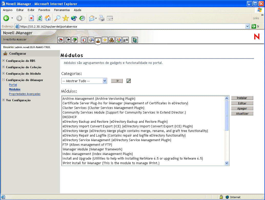 Mdulos do iManager