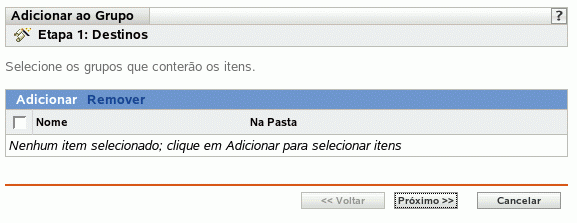 Página Destinos