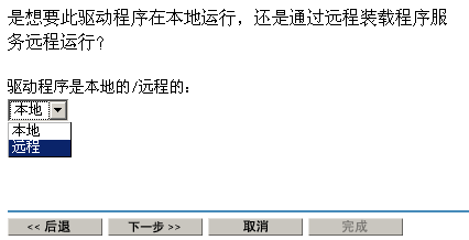 “远程”选项