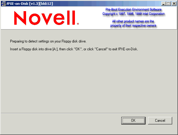 「PXE-on-Disk 安裝」視窗。